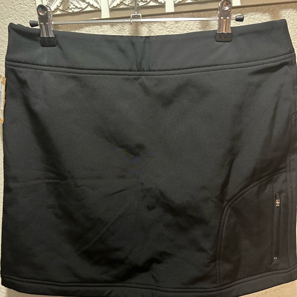 Title Nine Black Fleece Lined Midi Skirt